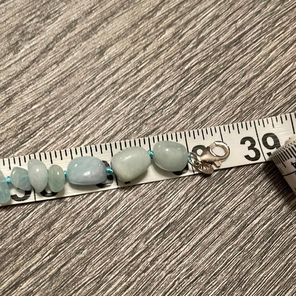 Pale blue stone necklace - Picture 4 of 9